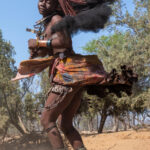 A beautiful Ovahimba girl dancing with her hair in full swing (image by Inger Vandyke)