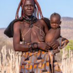 An Ovahimba grandmother with her grandson in remote Angola (image by Inger Vandyke)