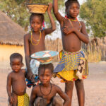 Beautiful Ovandimba children at sunset (image by Inger Vandyke)