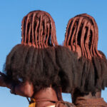 The fantastic hairstyles of Ovatwa women (image by Inger Vandyke)