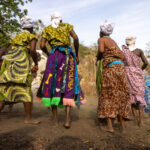 Devotees of Sakpata, a voodoo deity associated with the earth, healing, and protection against diseases (image by Ingrid Koedood)