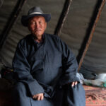 A Tsaatan shaman who threatened to hypnotise our group with the 'spirit of the Taiga' to make us return one day (image by Inger Vandyke)