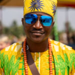 Encounters with vibrant and colorful characters during the Voodoo festival (image by Ingrid Koedood)
