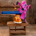A beautiful Guèlèdè mask made by a local mask maker (image by Ingrid Koedood)