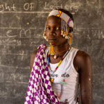 A Laarim girl at a local school (image by Inger Vandyke)