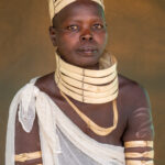 Portrait of a Laarim widow, wearing the funerary dress she must don for 30 days after her husband passes (image by Inger Vandyke)