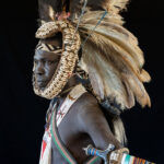Portrait of a Lopit man wearing his Sikirate headdress (image by Inger Vandyke)