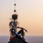 Hiking the steep hill to photograph Lopit warriors at sunrise is definitely worth the effort! (image by Inger Vandyke)