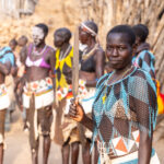 Lopit women at a ceremony called 'Oriaha' (image by Inger Vandyke)