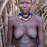 Stunning body scarification in Toposa culture (image by Inger Vandyke)