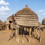 Daily life in a Toposa village (image by Inger Vandyke)