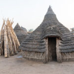 A typical Toposa village (image by Inger Vandyke)