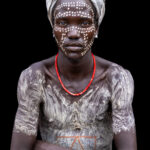 An Arbore man with his face painted, a traditional custom performed during a wedding ceremony (image by Ingrid Koedood)