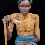 Portrait of a Dassanech man, his body covered with yellow ochre (image by Ingrid Koedood)