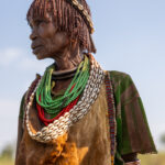 Profile of an amazing Hamer woman we met at the Turmi market (image by Ingrid Koedood)