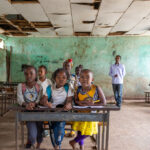 A photo of a classroom in Kibish. The school rely heavily on donations to support their education (image by Ingrid Koedood)