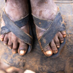 Sandals made from recycled car tires, designed to withstand the toughest conditions in Konso (image by Ingrid Koedood)