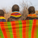 Three Nyangatom girls posing for the camera (image by Ingrid Koedood)
