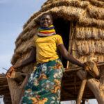 The Nyangatom granary and houses stand as a stunning symbol of tradition and craftmanship, possibly the most beautiful in the Omo Valley (image by Ingrid Koedood)