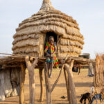 A beautiful traditional Nyangatom granary, a vital part of the community’s way of life, carefully constructed by women to store grains and protect food for the future (image by Ingrid Koedood)