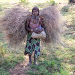 Women in the Omo Valley work tirelessly on the land, shouldering the heavy responsibilities that sustain their communities (image by Ingrid Koedood)