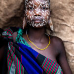 A beautiful Suri girl with painted face (image by Ingrid Koedood)