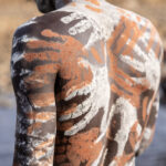 Suri men will get their bodies painted for a stick fight or other battle (image by Ingrid Koedood)
