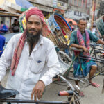 The ever friendly and brave cycle rickshaw drivers in Dhaka (image by Yousuf Tushar)