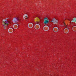 Sky view of our group members photographing the chilli harvesting in Bangladesh (image by Yousuf Tushar)