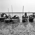 A line up of river boats (image by Yousuf Tushar)