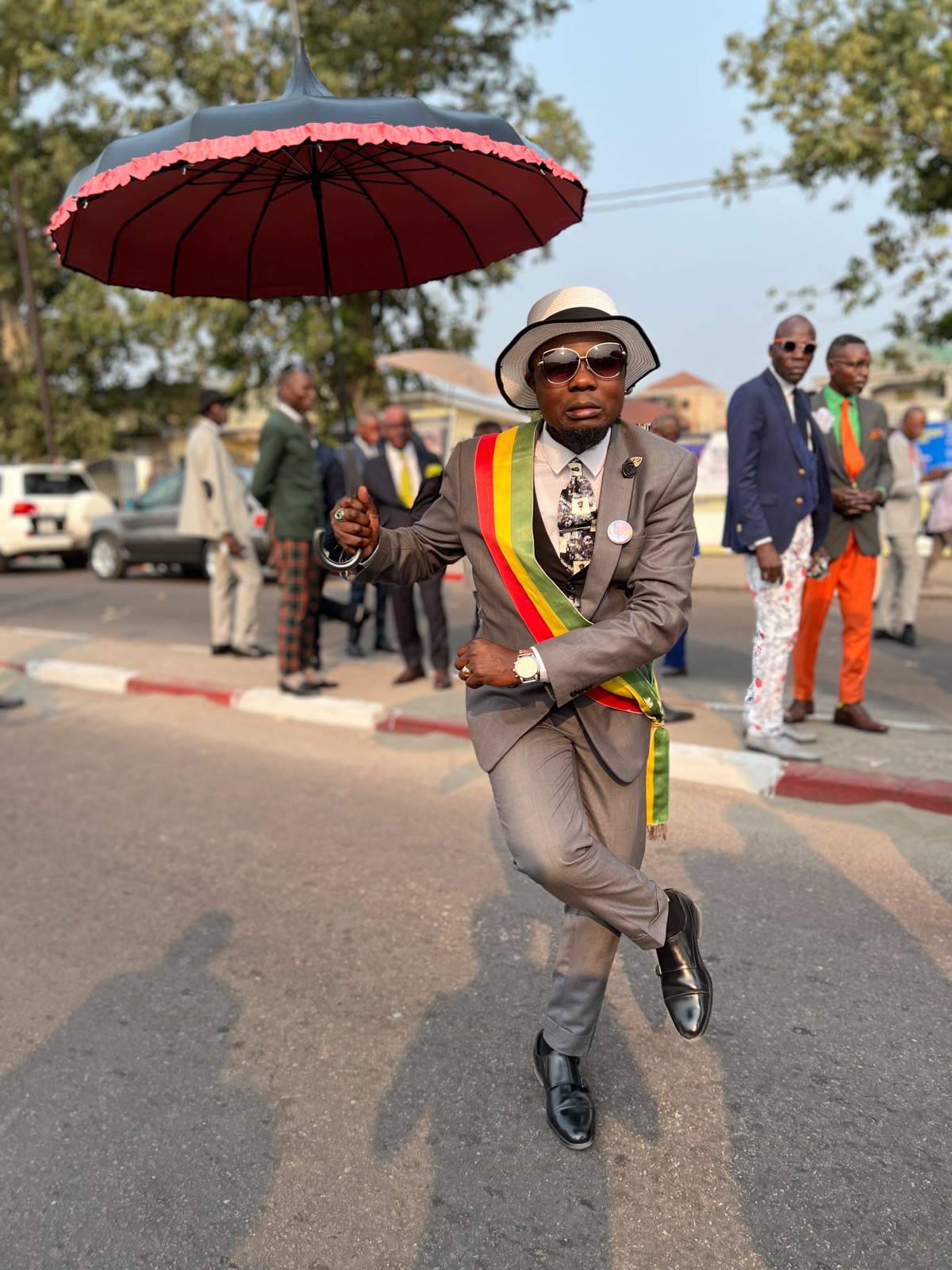 Known to be slaves to high fashion the Sapeur people of Brazzaville are a cultural highight of the Republic of Congo (image by Expeditions Ducret)