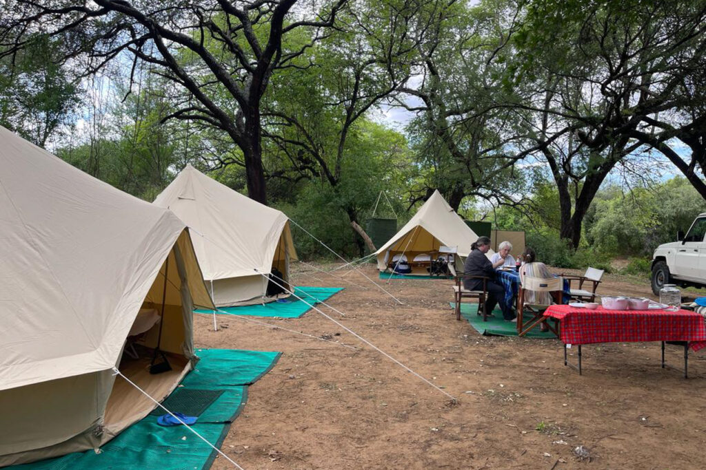 With stand up tents, comfortable mattresses, a sit down toilet, showers and shaded dining area, our camps in South Sudan are truly wonderful