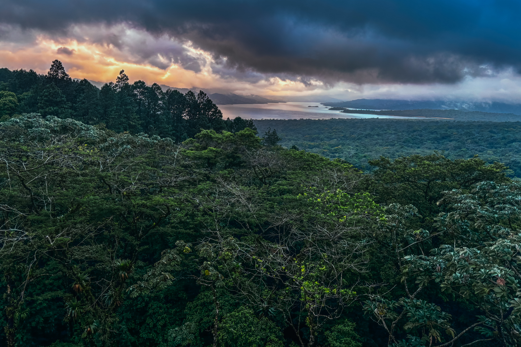 It's easy to become enamoured with the moody skies in the lowlands of Arenal Volcano (image by Gin Wilde)