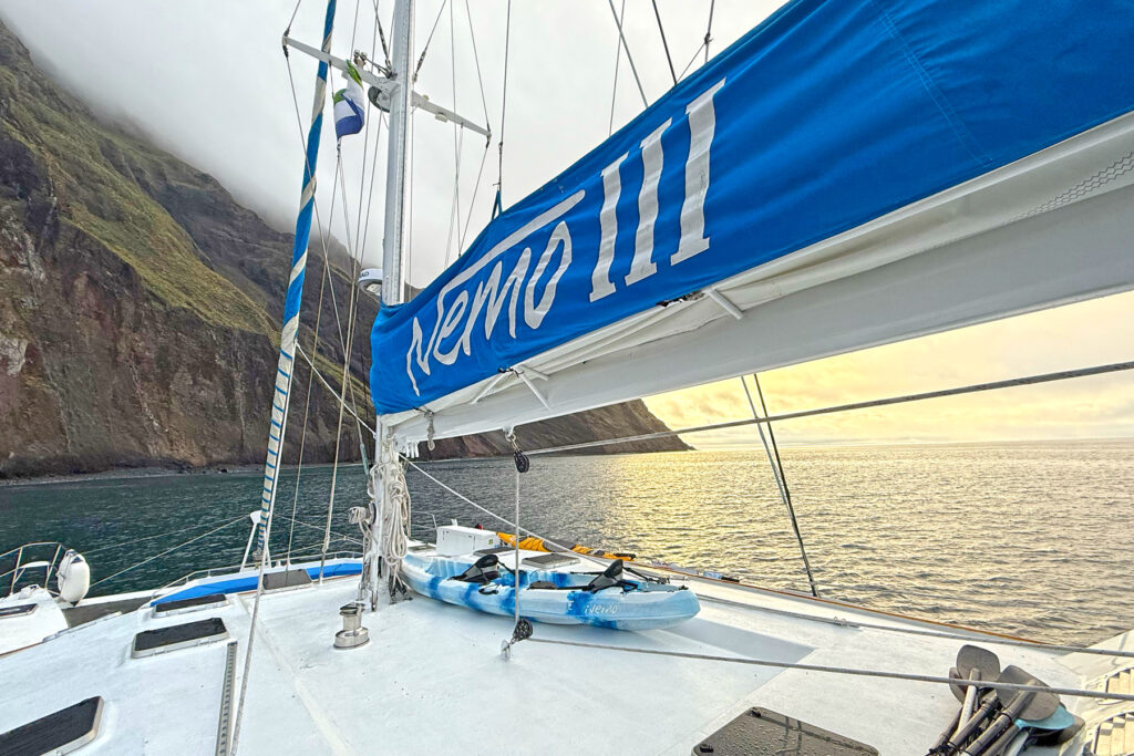 Our lovely catamaran Nemo III (Image by Mike Watson)