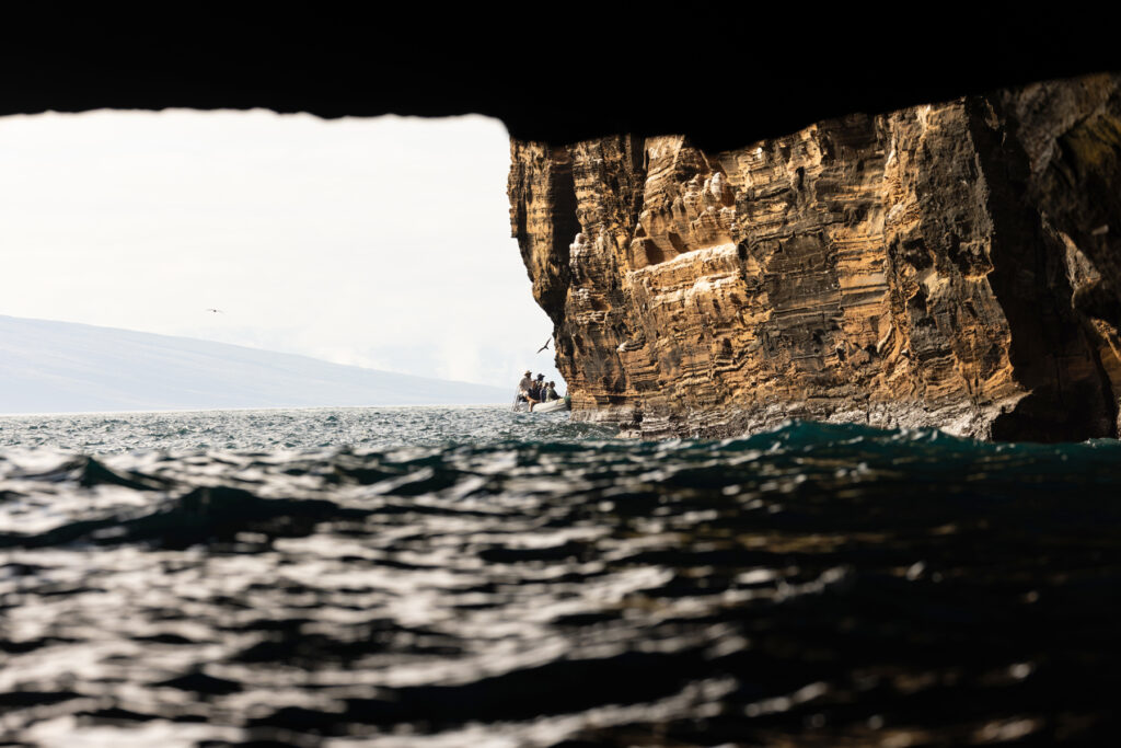 Flightless Cormorant habitat at Punta Vicente Roca, Isabela (Image by Mike Watson)