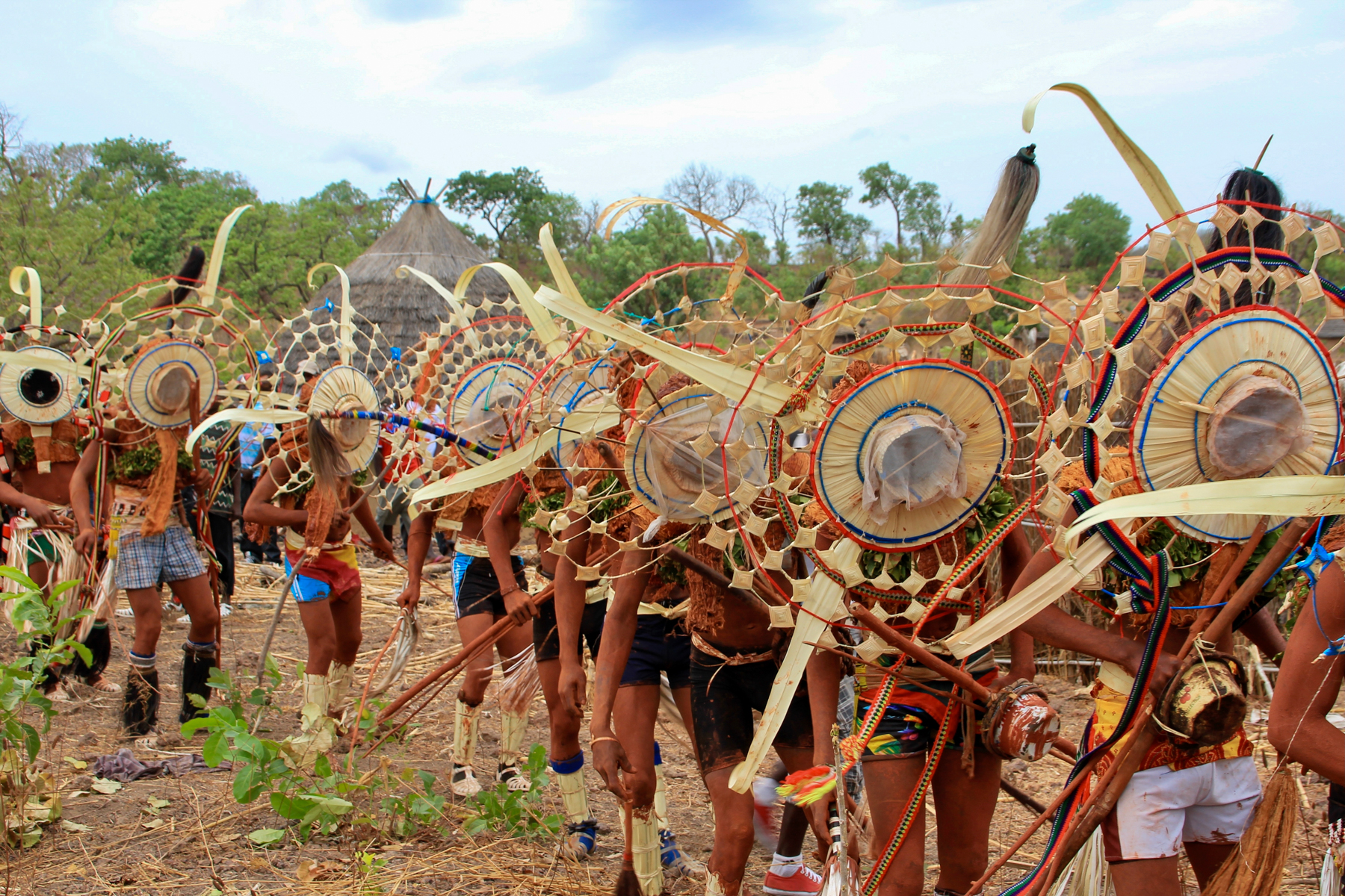 The incredible masked warriors attending Lukuta, the initiation rites of Senegal's bassari people.