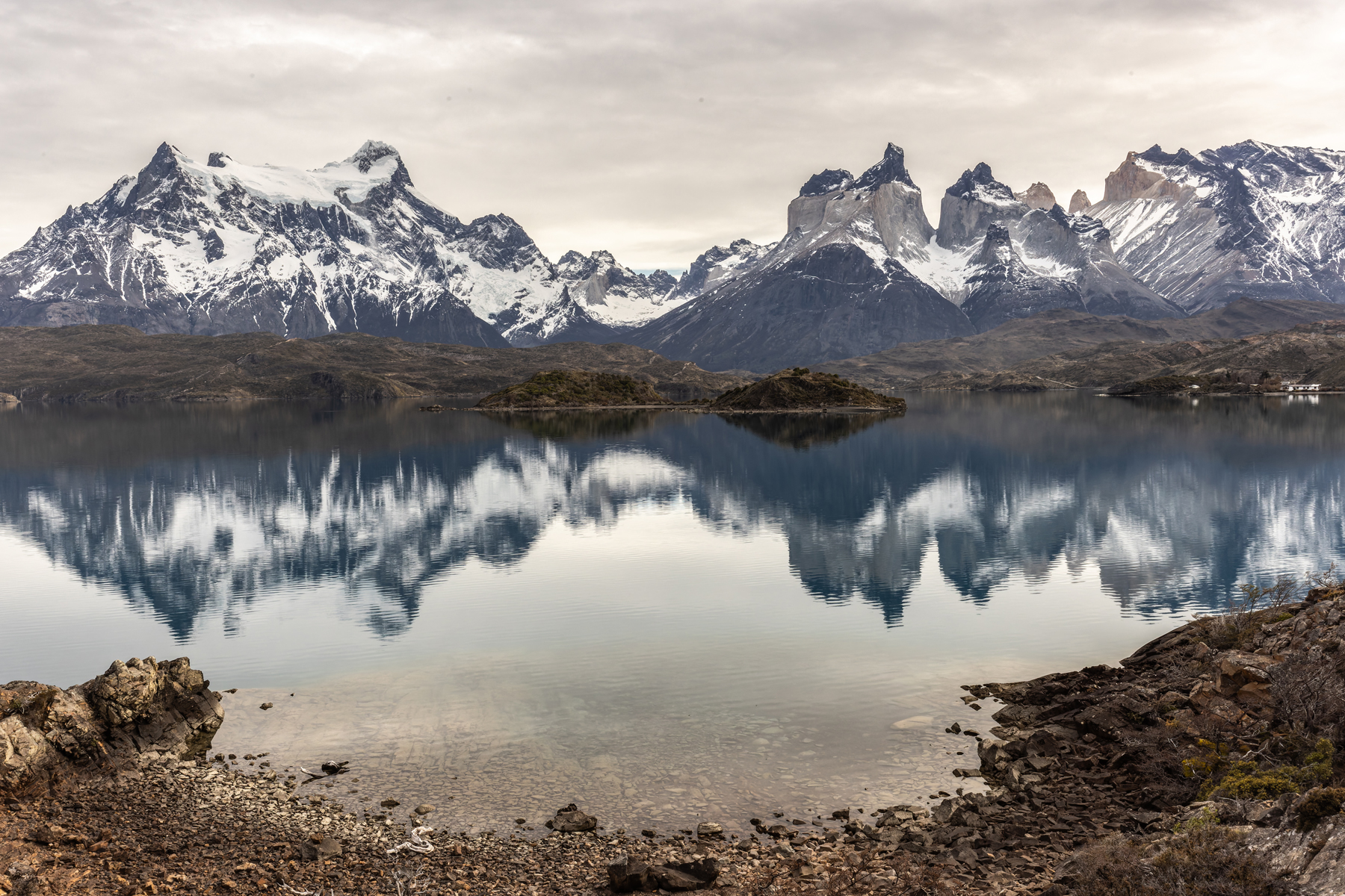 The western end of the Paine Massif is just as spectacular as the eastern end with its towers (image by Mike Watson)