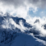 Towers in the mist, a typical view of the Torres del Paine, Torres Central and Norte only (image by Mike Watson)