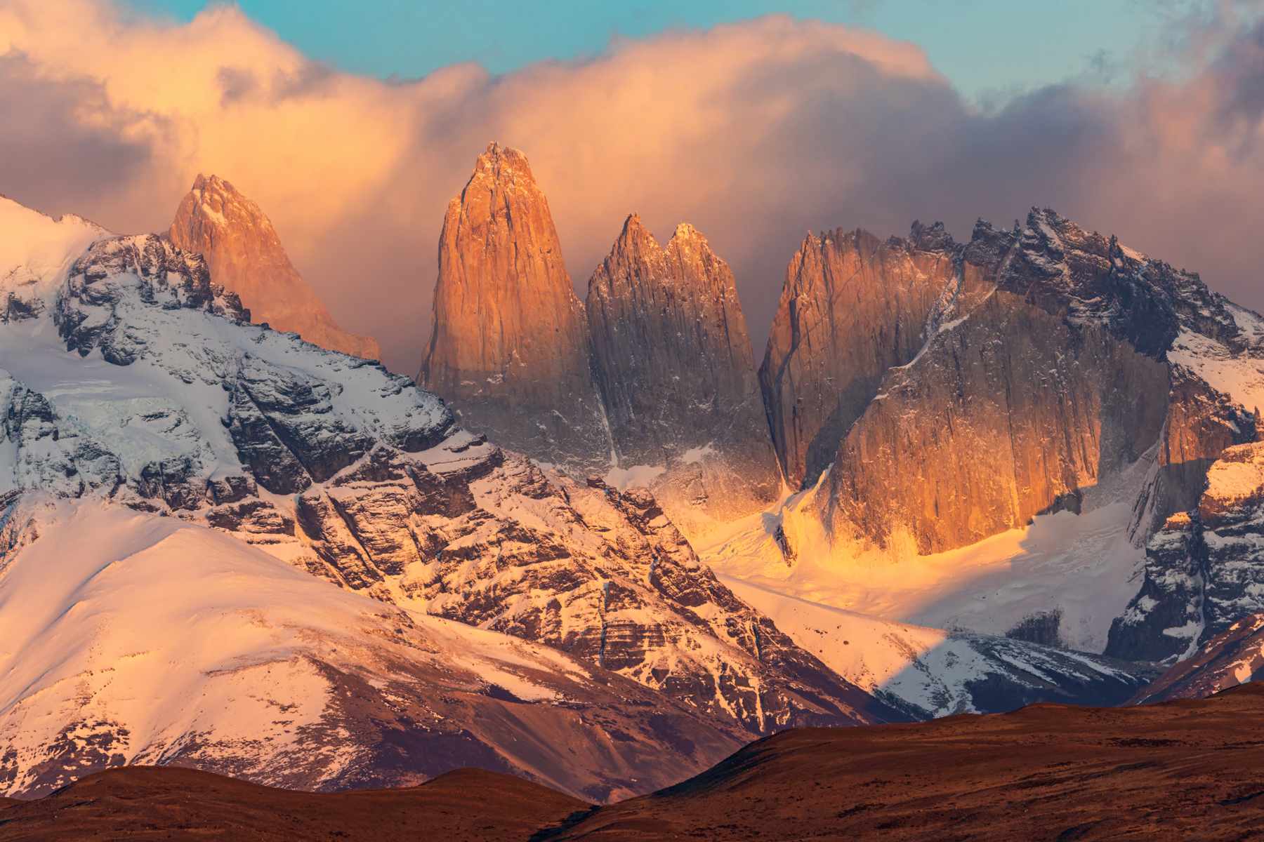 Torres del Paine, an iconic Andean mountain landscape (image by Mike Watson)