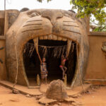 At the Chameleon Temple in Abomey, a place where Vodun beliefs, symbolism and history come alive (image by Ingrid Koedood)