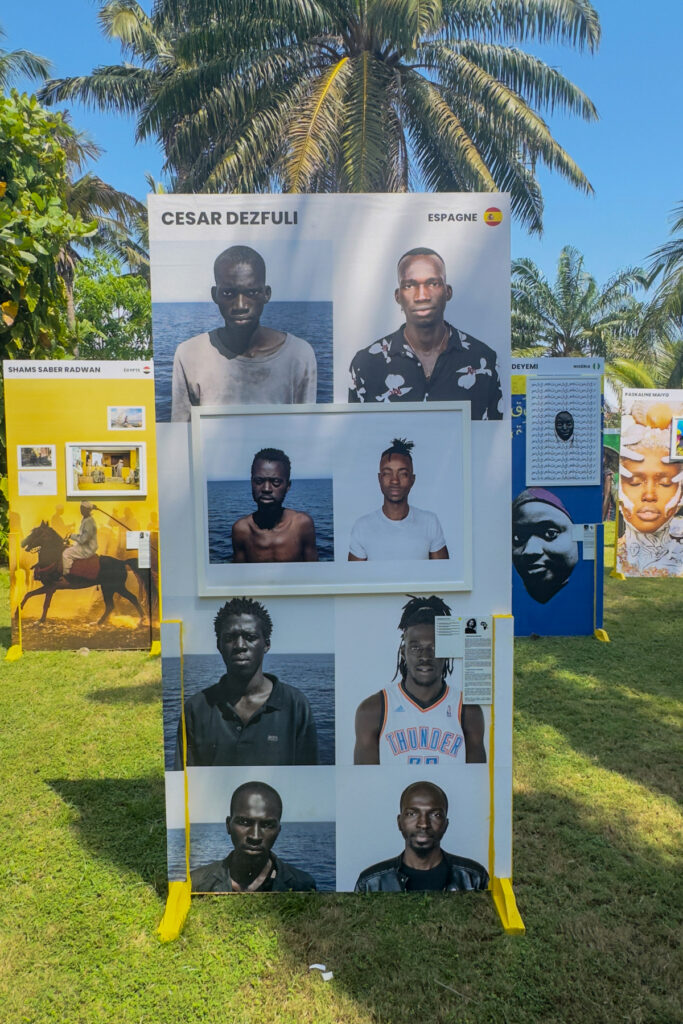Images from Cesar Dezfuli who documents the crossing of the Mediterranean by African migrants. African Foto Fair (image by Inger Vandyke)