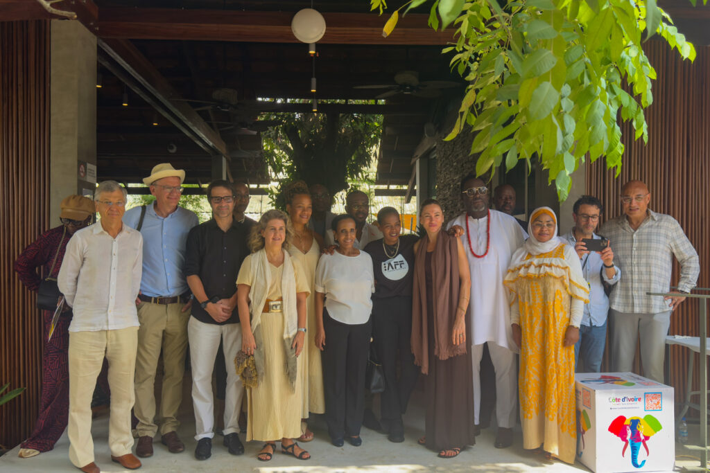 At the opening of Africa Foto Fair with the Ambassadors of the United States and Turkey. Our host was renowned Ethiopian photographer Aida Mulaneh from Ethiopia (image by Inger Vandyke)