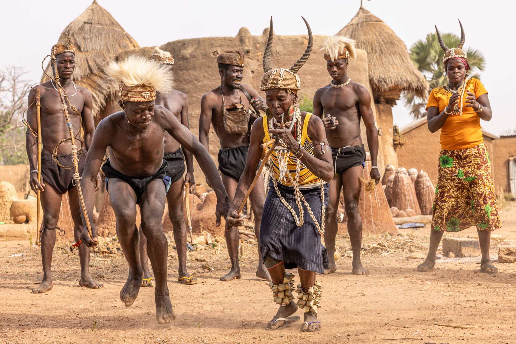 A powerful initiation dance among the Batammariba (also called Tammari or Somba) of Togo (image by Ingrid Koedood)