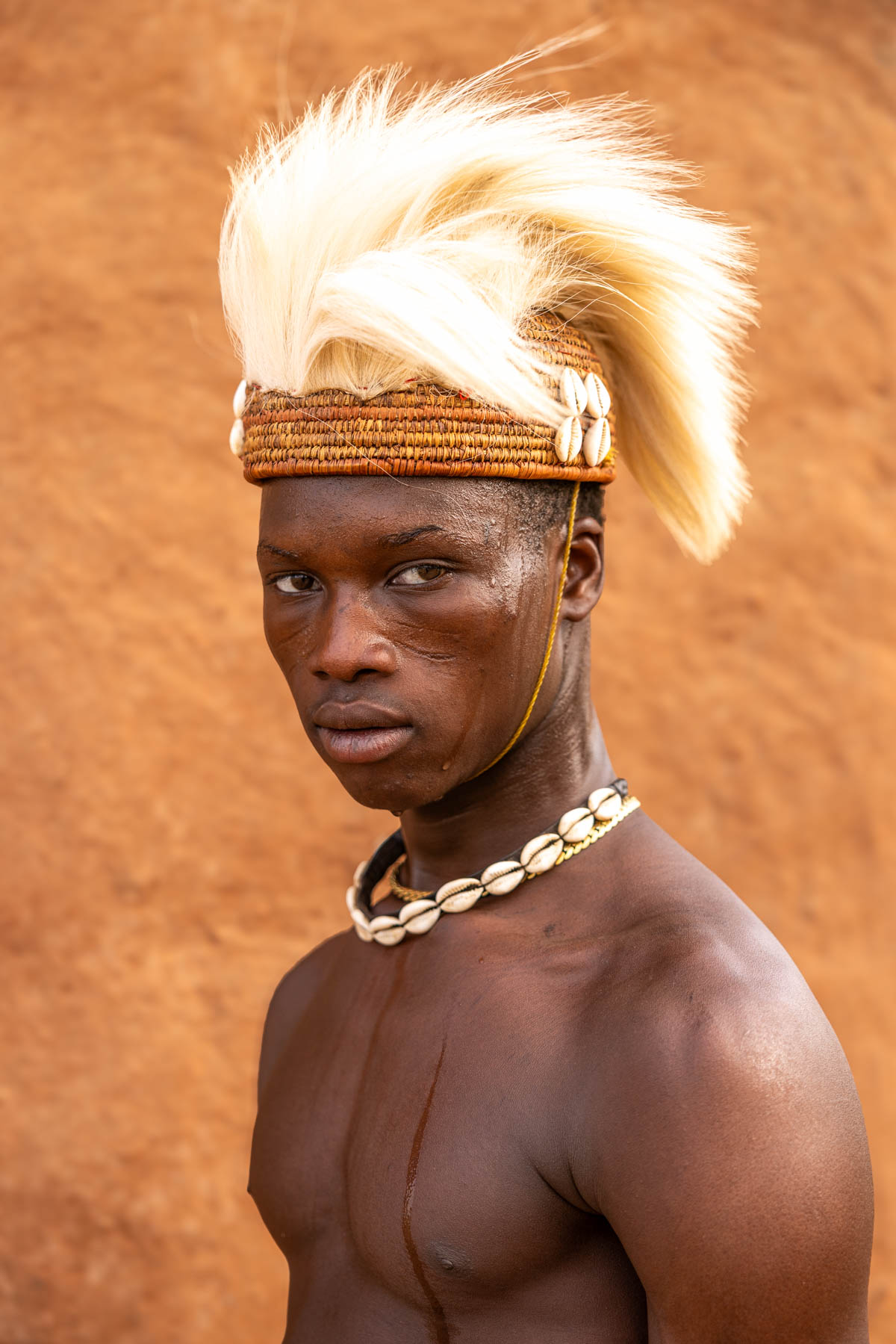 Proud pose after the initiation ceremony – a young Batammariba boy from Togo (image by Ingrid Koedood)