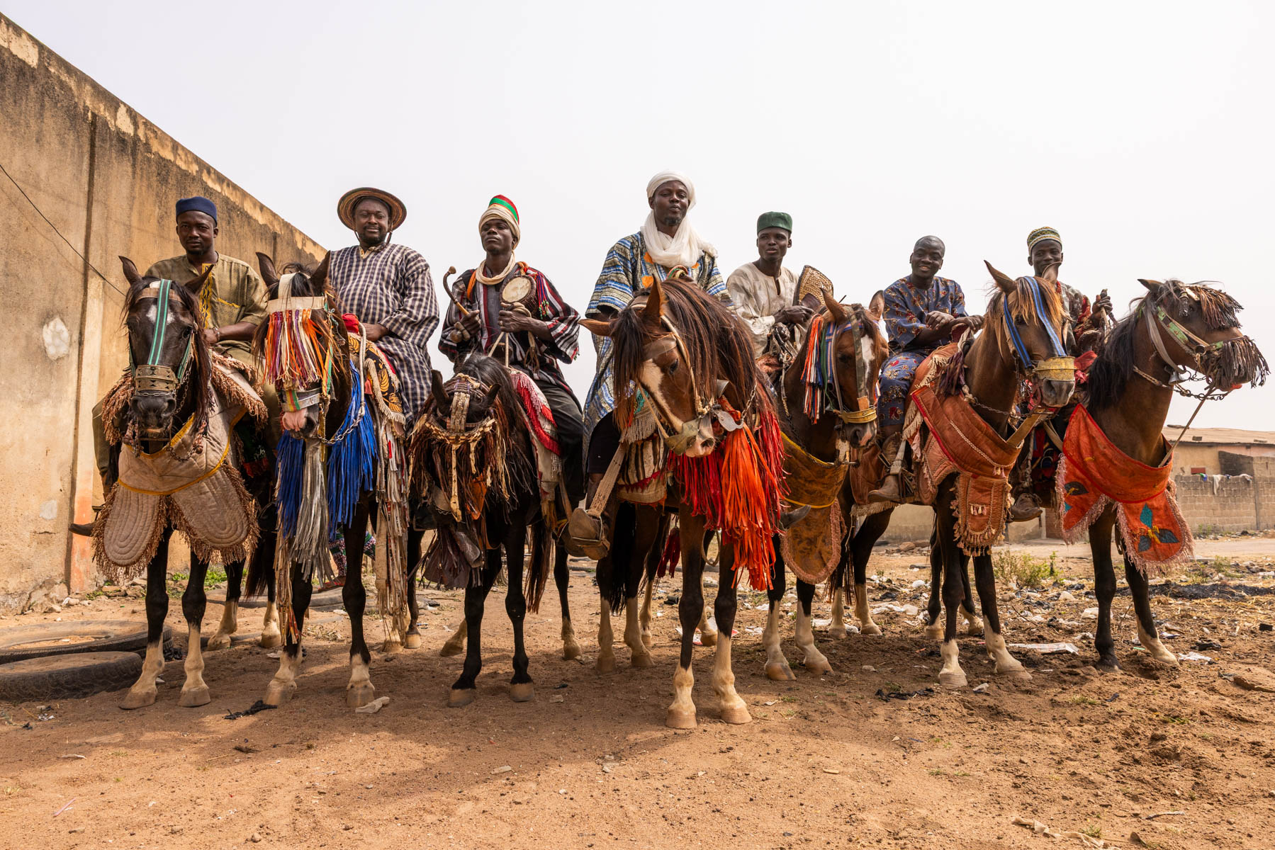 Batonu horsemen of Benin, descendants of the former aristocracy of the Kingdom of Nikki (image by Ingrid Koedood)