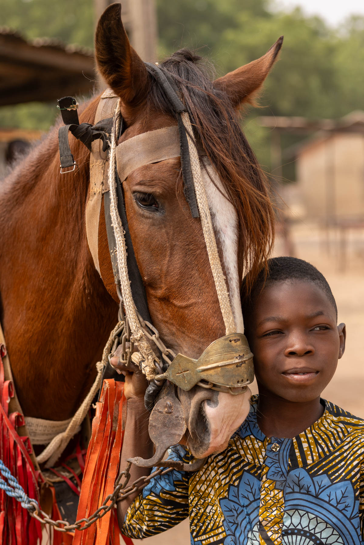 A young boy caring for the horse. Perhaps a future Batonu horseman, carrying tradition into the next generation (image by Ingrid Koedood)