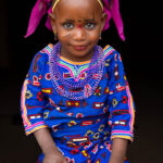 Fulani children are absolutely adorable, dressed in colourful clothes and beautiful ornaments (image by Ingrid Koedood)