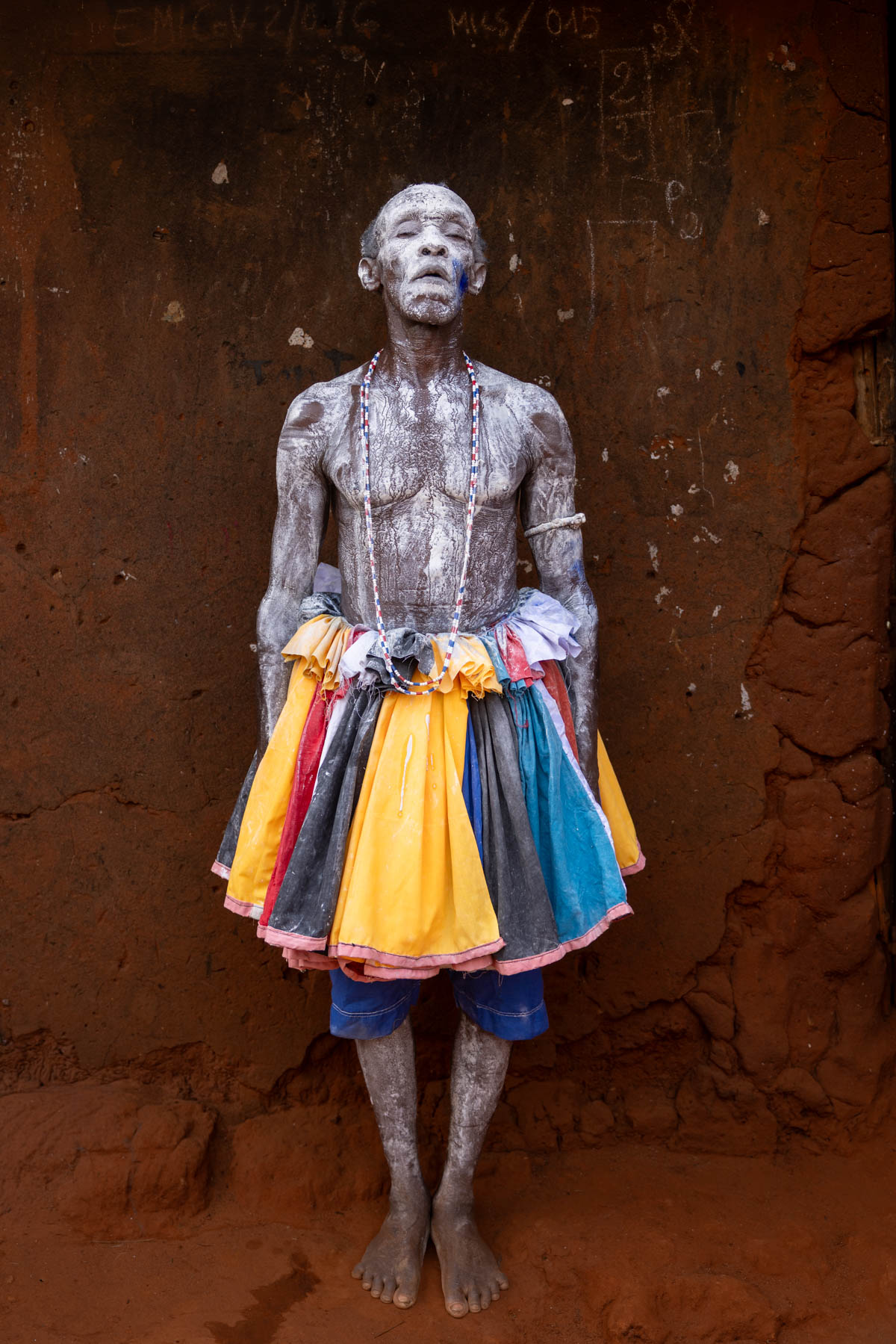A Gambada devotee still in trance. Gambada is a traditional ceremony celebrating love and connection expressed through music, dance and rhythm (image by Ingrid Koedood)