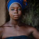 Beautiful in Blue - Godoufouma Village (Image by Craig Baulcomb)