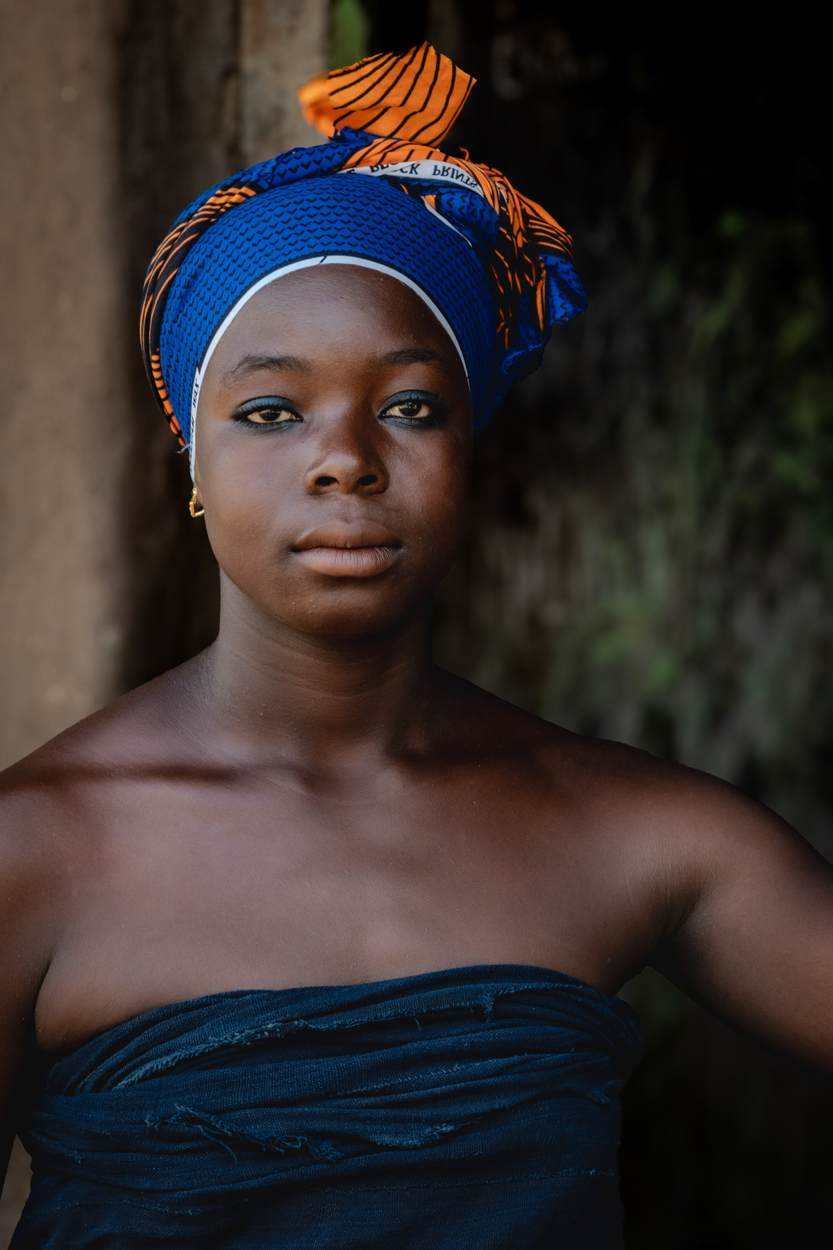 Beautiful in Blue - Godoufouma Village (Image by Craig Baulcomb)